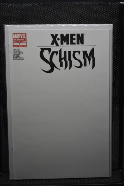 X-Men Schism #1 Blank Sketch Variant Marvel 2011 Wolverine vs Cyclops Rogue 9.6