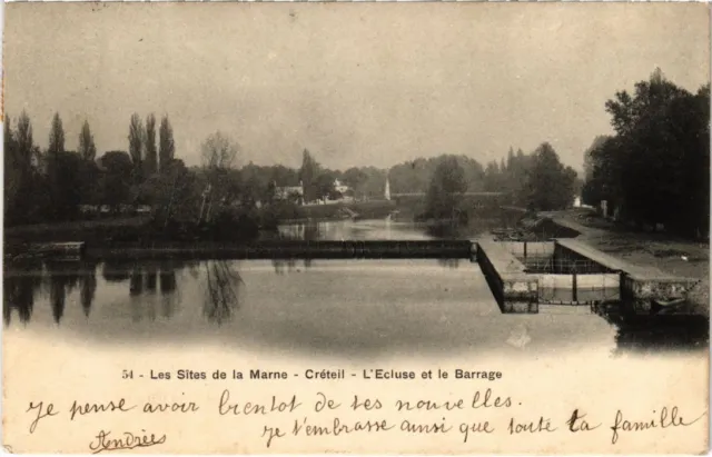 CPA AK Creteil Les Sites de la Marne-L'Ecluse et le Barrage FRANCE (1282366)