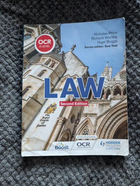 OCR A LEVEL Law Second Edition, With 2 Study Books £26.70 - PicClick UK