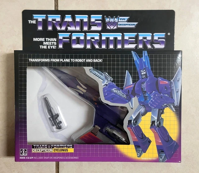 TRANSFORMERS G1 CYCLONUS Us Seller Misb Rare! Decepticon Toy Robot Jet ...