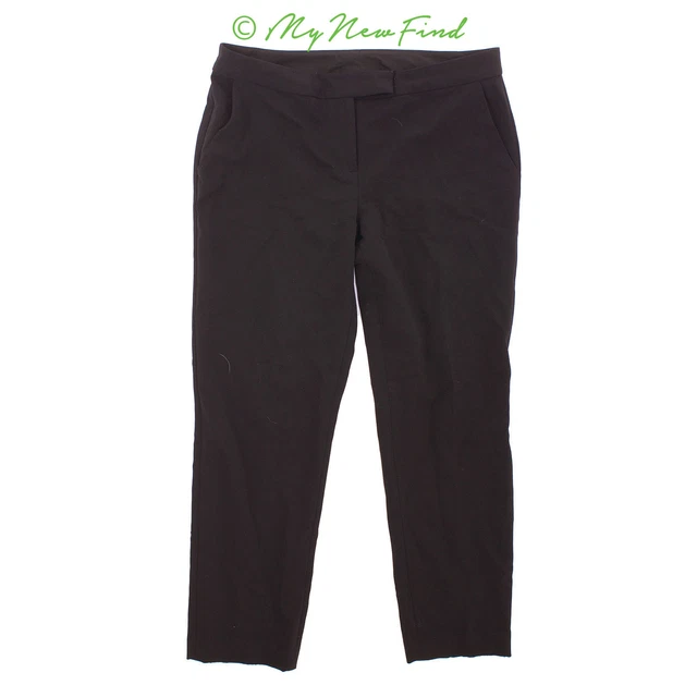 Classiques Entier Nordstrom Dress Pants Size 8 Techno Bi-Stretch Black B44