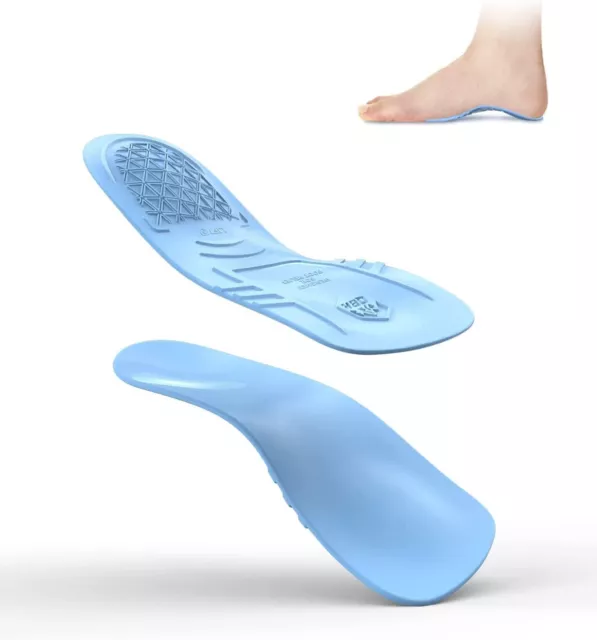 QBK Orthotic Trainer Insoles Overpronation Insoles Hard Arch Support for Plantar