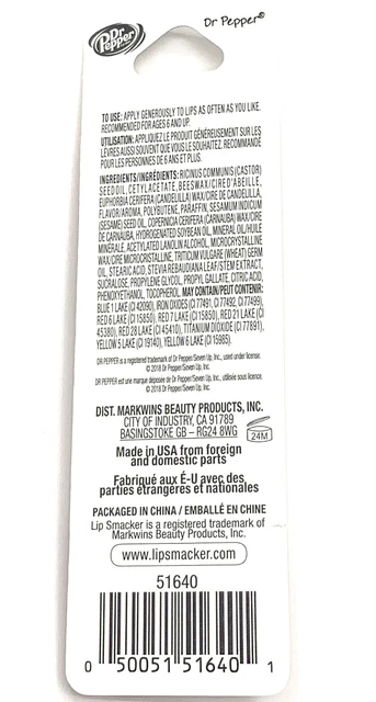 Lip Smacker Lip Gloss Lip Balm Dr Pepper 0.14 Ounce 2