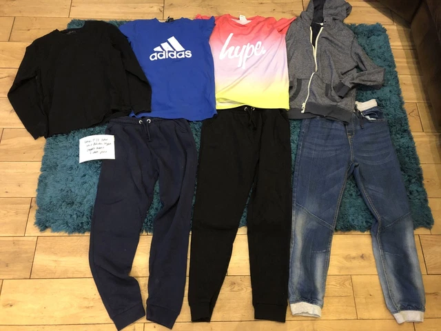 T-shirt con cappuccio ragazzi 11-12 anni pacchetto vestiti Next M&S adidas hype joggers