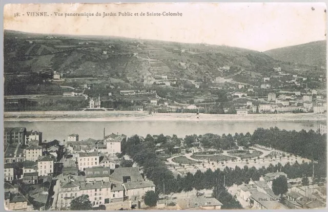 VIENNE 38 Ste Colombe CPA written to Mr Laporte 14 rue du Temple in Argenteuil 1906