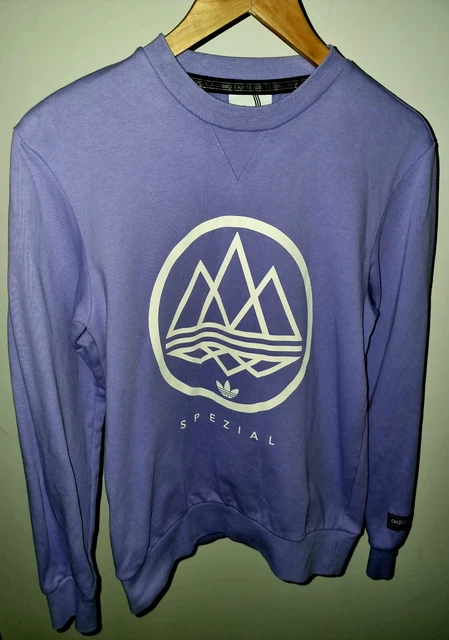 Adidas spezial mod trefoil sweatshirt purple sale