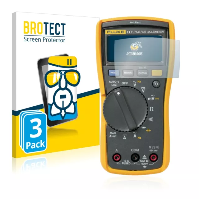 3x Flexible Protection Ecran Verre Film Protecteur pour Fluke MultiMeter 117