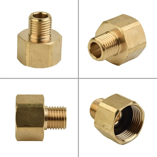 Hose Adapter Joint Golden Pressure Washer Rotatable Connector 22mm to 14mm