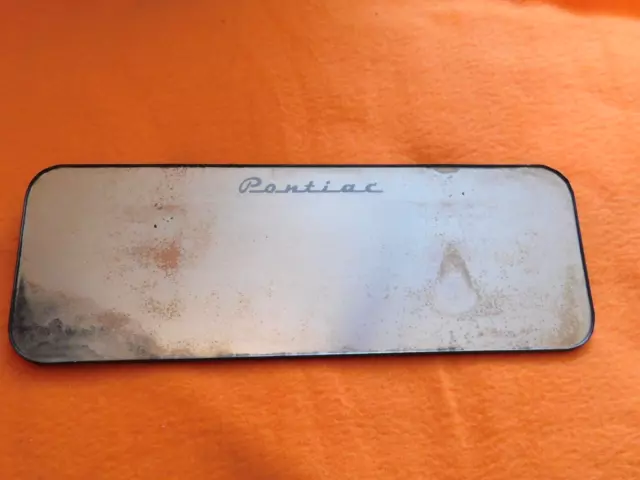 Antique car clip on visor mirror Pontiac vanity