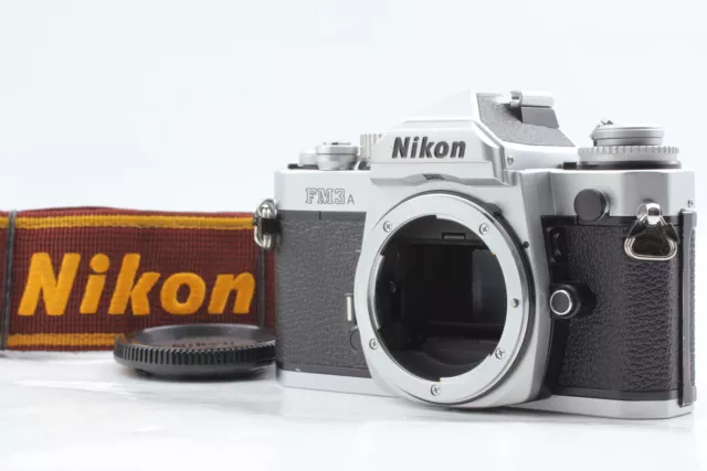 [Exc + 5 avec sangle] Corps d'appareil photo reflex Nikon FM3A argent 35 mm...