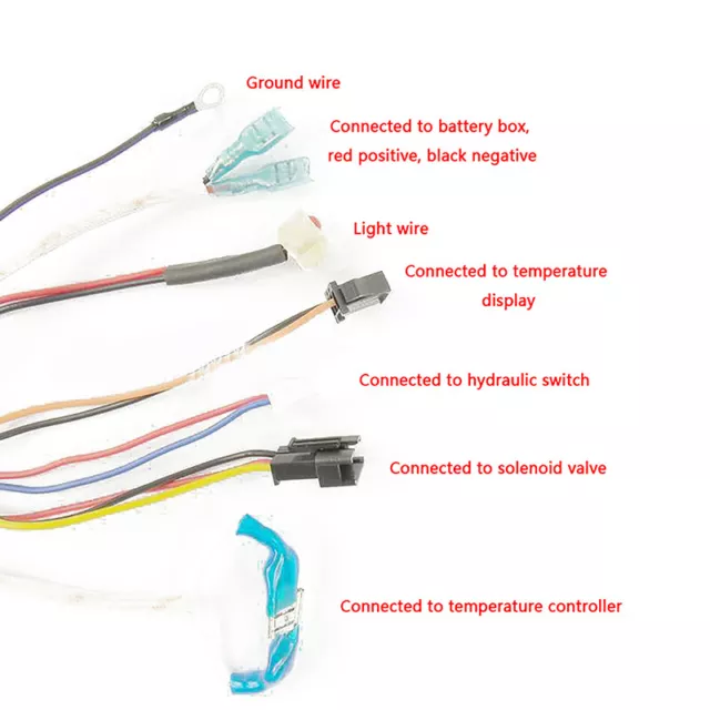 3-line Temperature Control of Domestic Gas Water Heater Fittings with three-wire