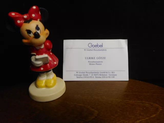 Goebel Hummel Disney Minnie Soloist Figurine Little Music Makers Signed Mib