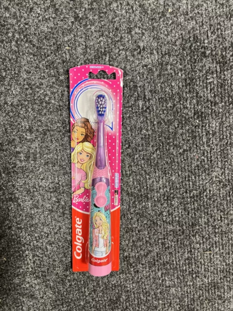 Colgate Kids 3+ Barbie Extra Soft Battery Toothbrush, Assorted color