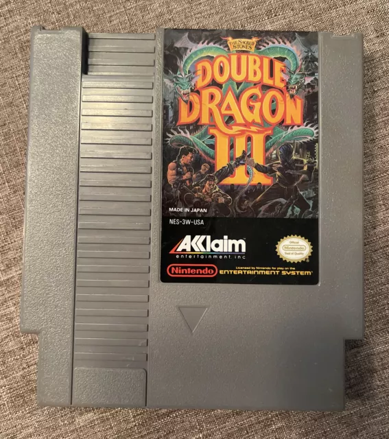 Double Dragon 3 III The Sacred Stones Nintendo NES AUTHENTIC