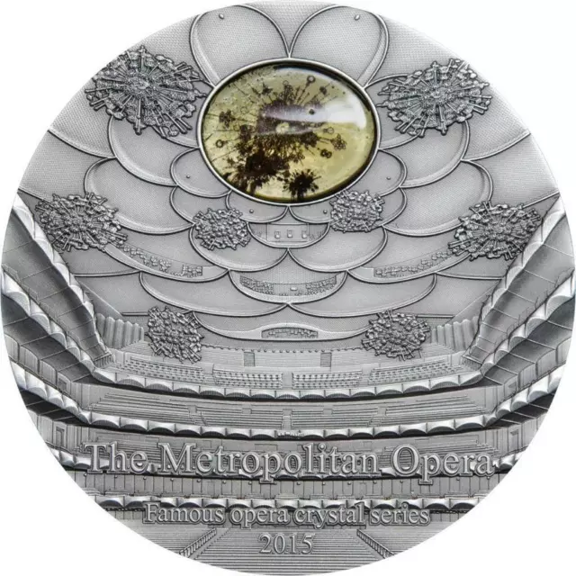 Palau 2015 $10 Famous Opera II - The Metropolitan Opera 2 Oz Silbermünze