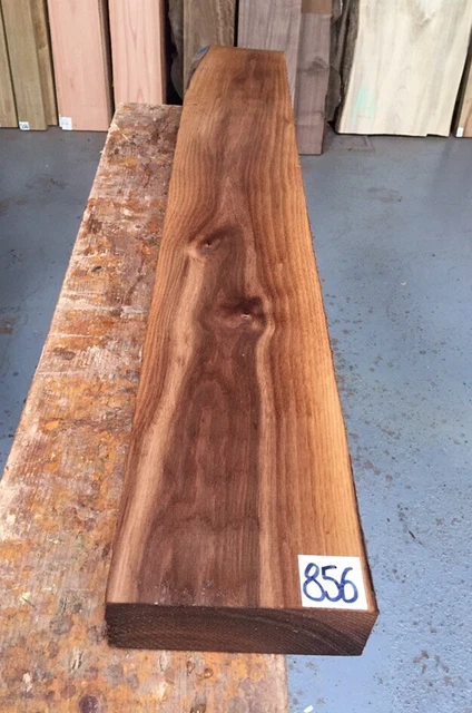 Noce americano 2"" (50 mm) bordo quadrato / essiccato in forno / legni duri esotici / legname