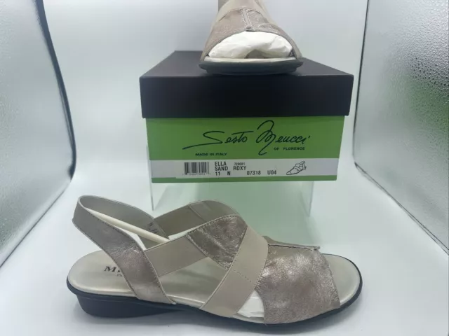 Sesto Meucci of Florence Italy Womens Sandals Ella Sand Roxy Size 11 N Shoes