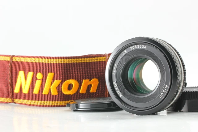 w/strap [Near MINT] Nikon Nikkor Ai-s AIS 50mm F1.8 MF Standard Lens From JAPAN