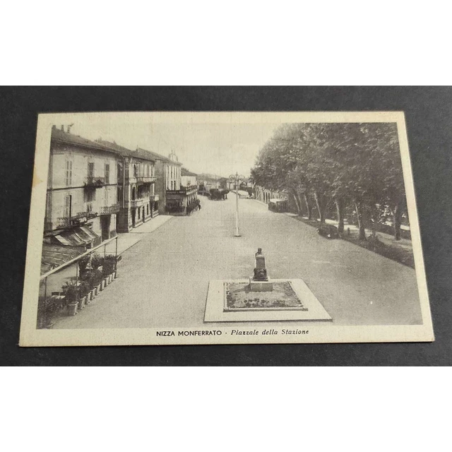 Cartolina Nizza Monferrato - Piazzale della Stazione