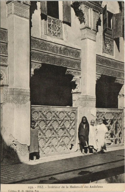CPA AK MAROC FEZ interior of the Medersah of Andalusia (10370)