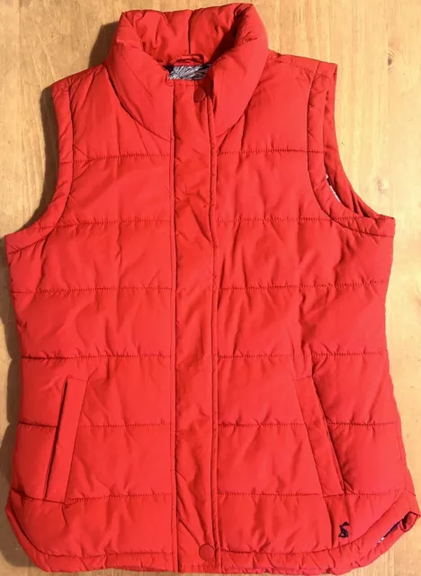 Joules Women’s Eastleigh Red Gilet/ Bodywarmer, Size UK 10. Superb Condition