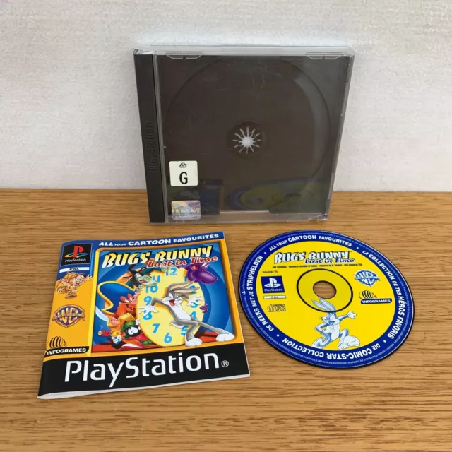 🔹🔹 Bugs Bunny Lost In Time Sony Playstation 1 PS1 Video Game W Manual & Case