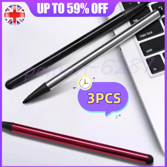 3 x Touch Screen Stylus Pens for iPhone iPad Tablet Samsung Android Phone MOR