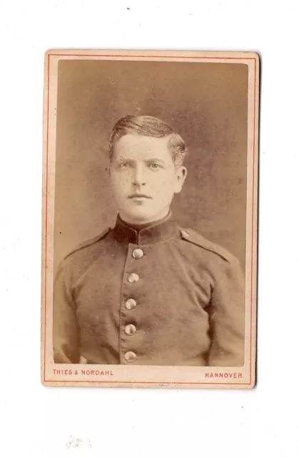 CDV Foto Soldat - Hannover um 1880