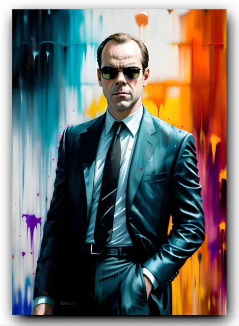 Agent Smith ACEO Sketch Card Print - Exclusive Art Trading Card #1 PR500