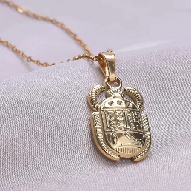 Collier Ancien Style égyptien En Argent Massif 925 - Occasion En Très Bon état - Bijou Vintage Et Authentique