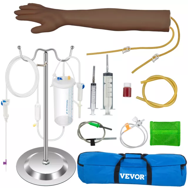 VEVOR Iv Kit Iv Practice Arm Phlebotomy Venipuncture Practice Arm Training Model