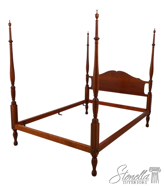 60238EC: NATHAN MARGOLIS Bench Made Cherry Full Size Poster Bed