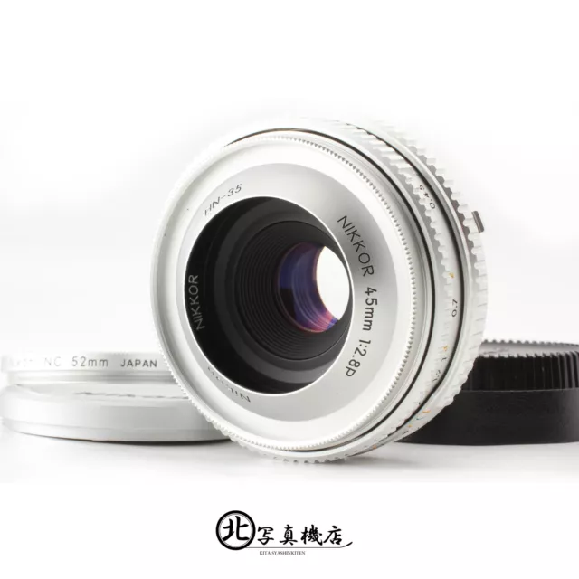 [Top COMO NUEVO] Lente Nikon Ai-s Nikkor 45 mm f/2,8 P plateada MF para FM3A FM2 F3 JAPÓN