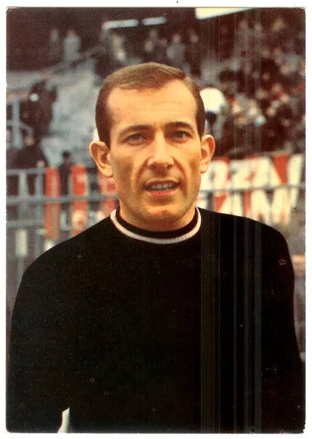 Cartolina Vintage Calciatore Reginato Adriano 1966 Calcio Cagliari