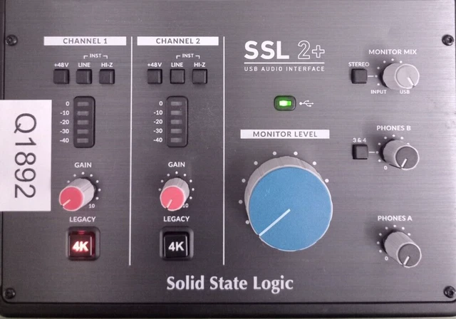 SOLID STATE LOGIC SSL 2+ 729704X1 Audio Interface USB Q 1892/51 EUR 159 ...