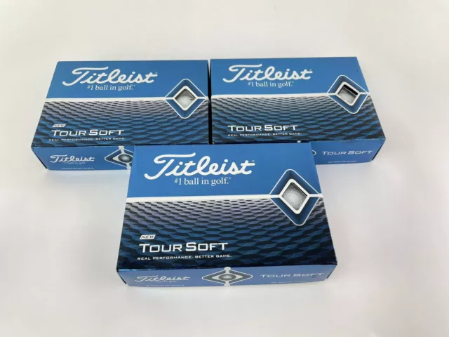 Titleist Tour Soft Golf Balls 3 Dozen (36) White /Brand New In Box