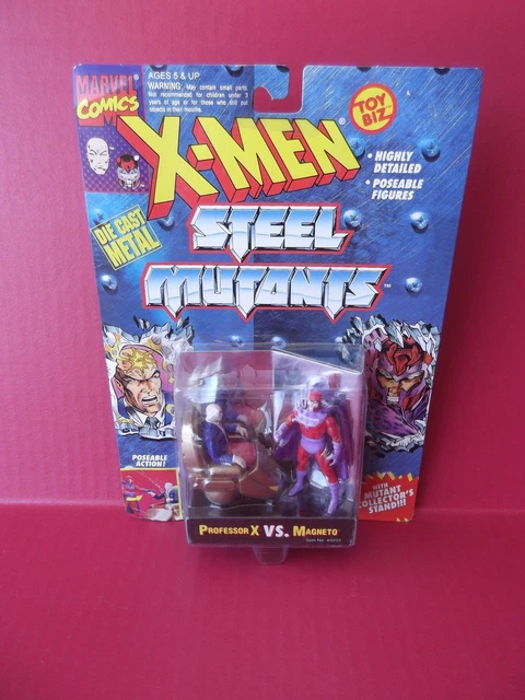 X-Men Steel Mutants "Professor X Vs Magneto" 2.75"In Die Cast Figures 1994