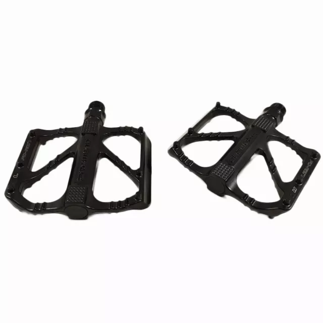 Bicycle Pedals Non Slip Set For Mountain Bike Road Bike Metal 9/16" Black