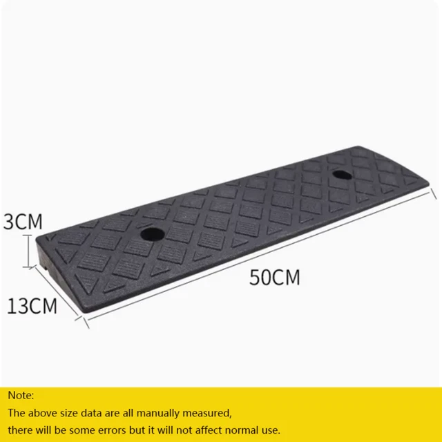 Reductor de velocidad con rampa de acceso para automóvil 3 cm de altura
