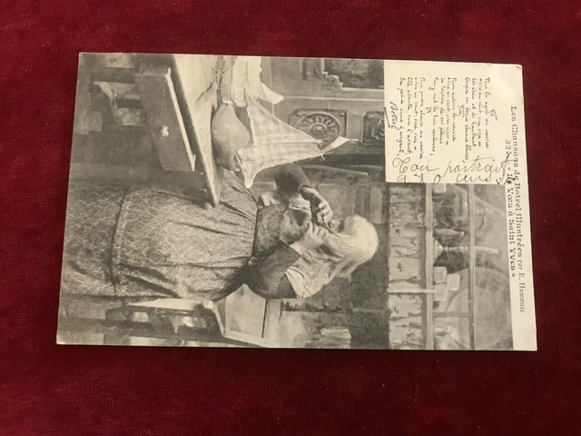 old music postcard N 8 the songs of botrel the wish to saint yves