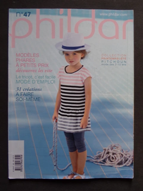 Catalogue Ancien Phildar N°128 – Tricot Enfants Printemps-été 1986 – Modèles Vintage