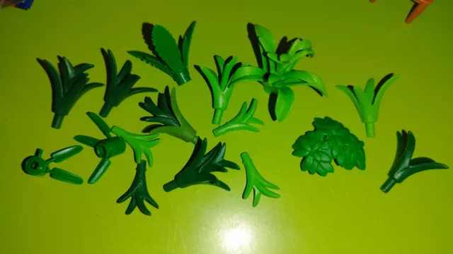 Playmobil lot plantes verdure feuillage feuilles