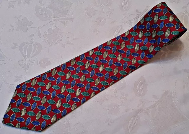 Gents Vintage Authentic Atwardson Red Blue Green Silk Men's Neck Tie