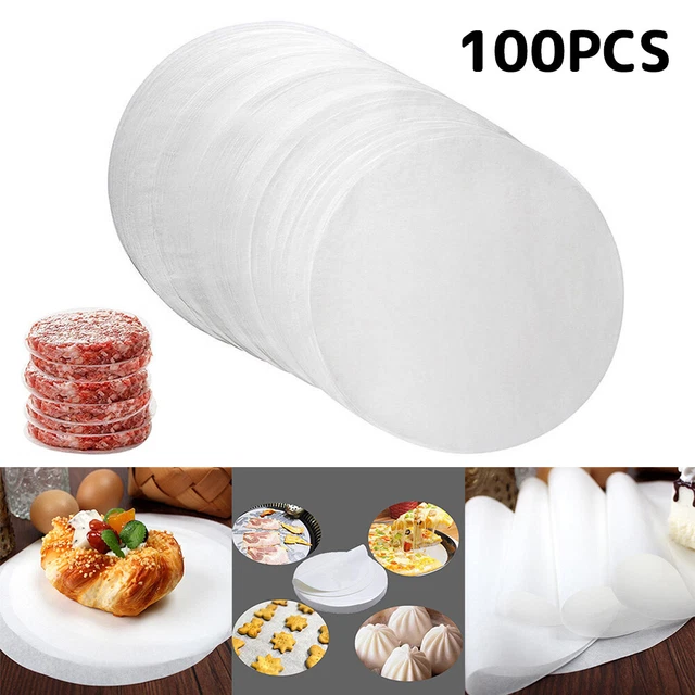 100 PIECES HAMBURGER Patty Paper Waxed Butcher Paper Sheet Nonstick