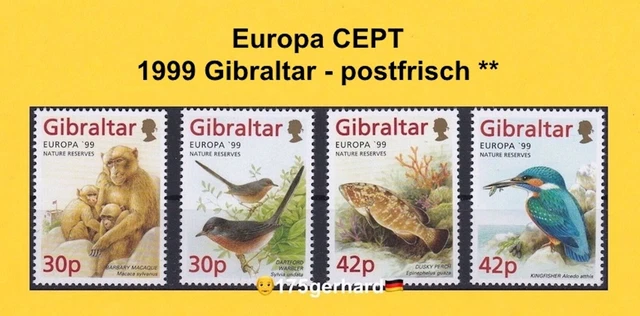1999 Gibraltar EUROPA CEPT - 4 Briefmarken Mi-Nr. 852 - 855 postfrisch **