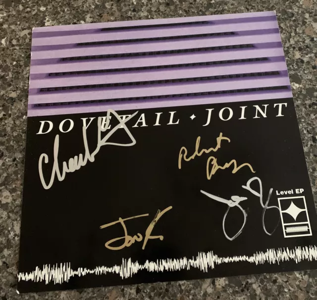 Dovetail Joint Level EP 12x12 Double Sided Poster Autographed By Band
