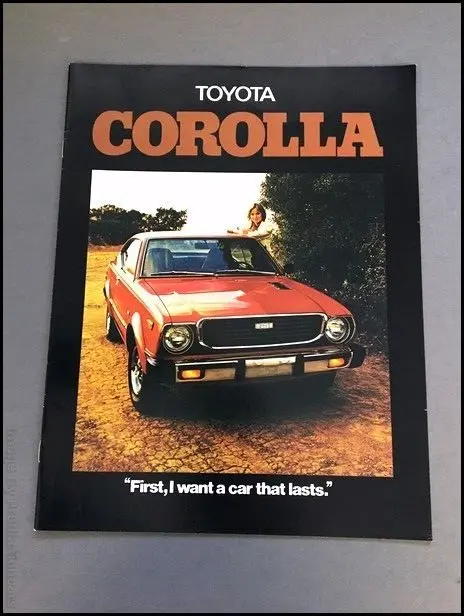 1976 Toyota Corolla 16-page Original Car Sales Brochure Catalog