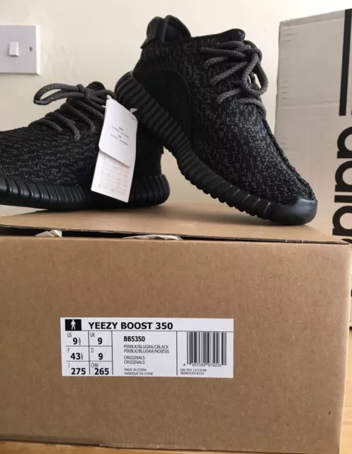 ADIDAS X KANYE West Yeezy Boost 350 Pirate Black 2016 Uscita UK9 100 Autentiche EUR 1.748 04 PicClick IT