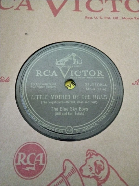 Blue Sky Boys. Little Mother Of The Hills & Shake Hands With Your Mother Today