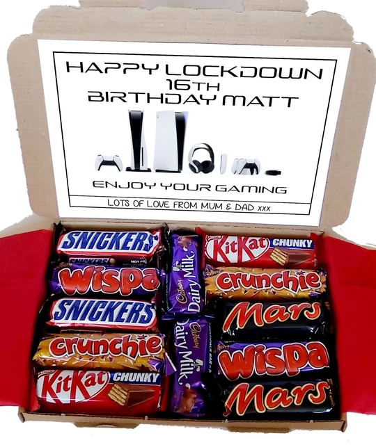 PLAYSTATION GAME HAPPY BIRTHDAY GIFT CHOCOLATE BOX CARD Quarantine SON DAUGHTER